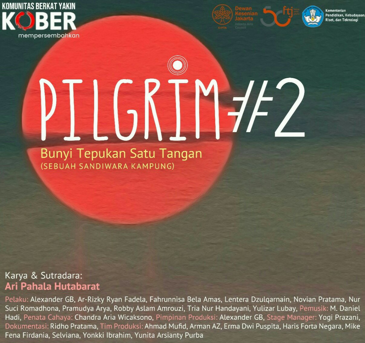 Pilgrim #2: Bunyi Tepukan Satu Tangan siap dipentaskan di Lampung dan beberapa kota lainnya || Foto: Istimewa