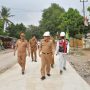 Wali Kota Metro, Wahdi melaksanakan peninjauan dan evaluasi terhadap pembangunan dua ruas jalan yaitu Jalan Hasanudin dan Jalan Dr. Sutomo || Foto: Istimewa