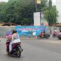 Lokasi Tugu Pena Metro yang telah dipagari seng dan dilakukan pemugaran menggunakan anggaran CSR || Foto: Istimewa