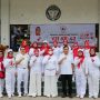 Wakil Ketua Bidang Pengembangan Dana YJI Cabang Lampung Mamiyani Fahrizal, mengukuhkan beberapa Klub Jantung Sehat (KJS) baru di Lapangan PKOR Way Halim || Foto: Adpim Pemprov Lampung