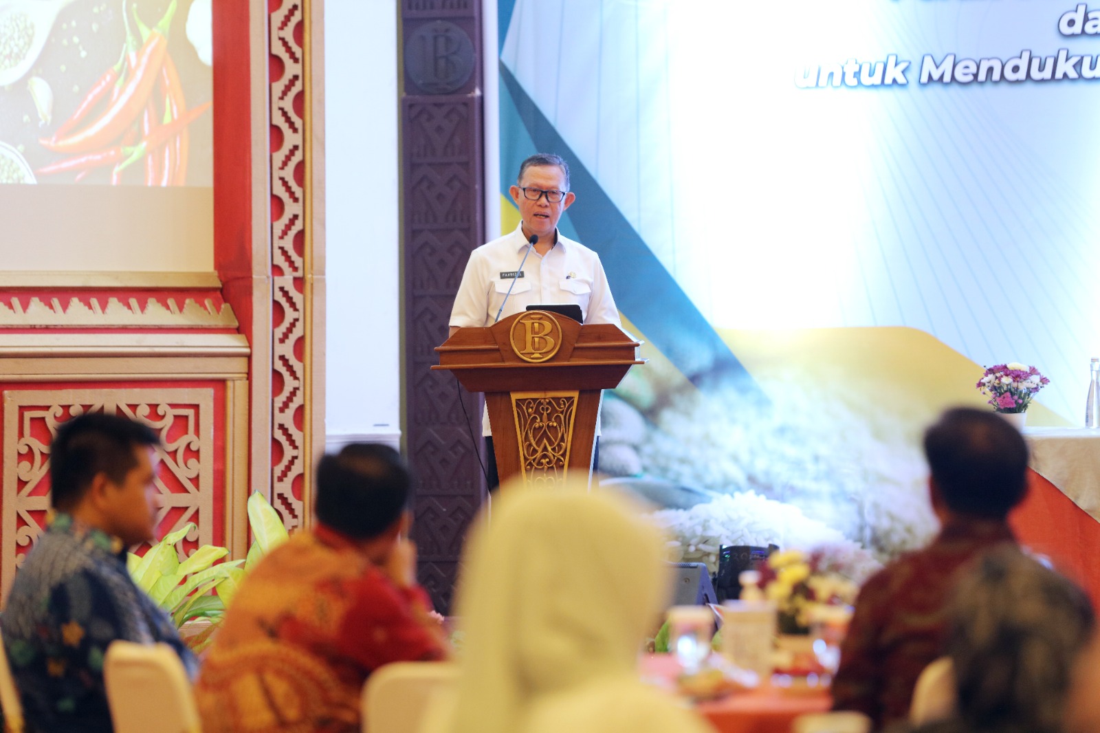Sekdaprov Lampung Fahrizal Darminto menghadiri acara Capacity Building Tim Pengendalian Inflasi Daerah (TPID) se-Provinsi Lampung Tahun 2023 || Foto: Adpim Pemprov Lampung