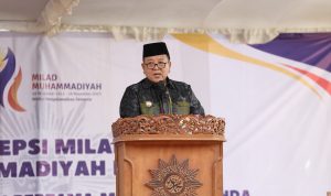 Gubernur Lampung Lakukan Peletakan Batu Pertama Pembangunan Masjid Galpanda Pondok Muhammadiyah Sidomulo