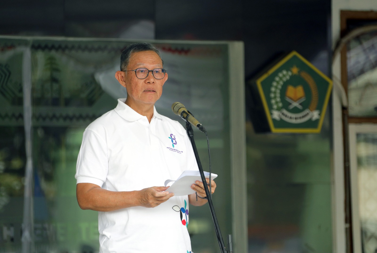 Sekdaprov Lampung Fahrizal Darminto menjadi Inpektur Apel Peringatan Hari Amal Bhakti (HAB) Ke-78 Tahun || Foto: Adpim Pemprov Lampung