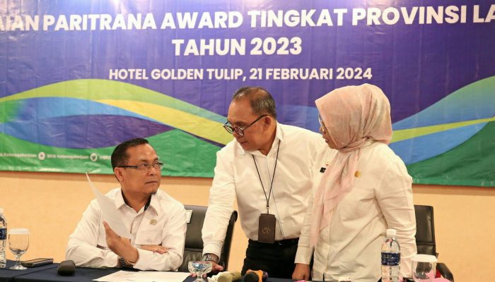 Pemprov Lampung Gelar Wawancara Kandidat Paritrana Award Tingkat Provinsi Lampung Tahun 2023