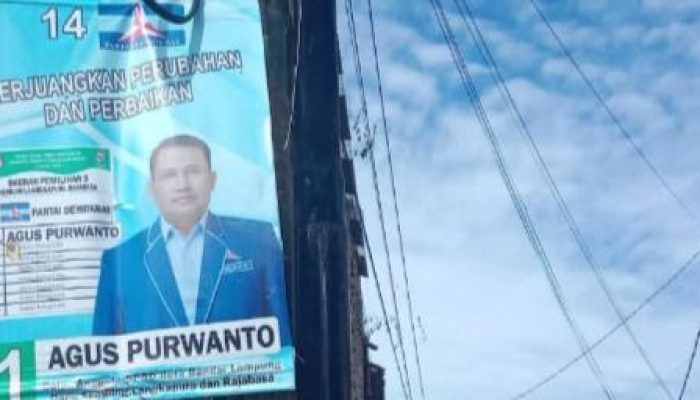 Tokoh Masyarakat Kemiling Protes Pemasangan Baliho Caleg di TPS
