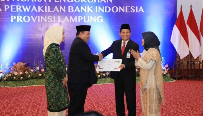 Gubernur Arinal Hadiri Pengukuhan Kepala Perwakilan Bank Indonesia Provinsi Lampung