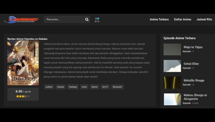 Situs Download Anime Gratis dan Bersubtitle Indonesia