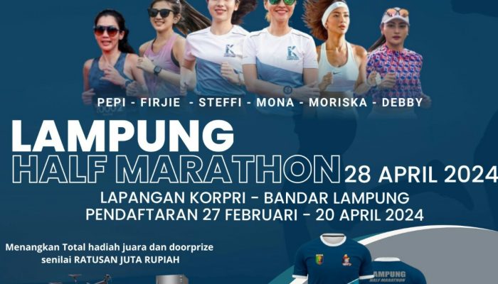 Peringati HUT ke-60, Pemprov Gelar Lampung Half Marathon