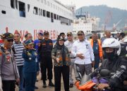 Walikota Eva Dwiana tinjau arus balik di pelabuhan panjang || Foto: Dok Prokopim Pemkot Bandar Lampung