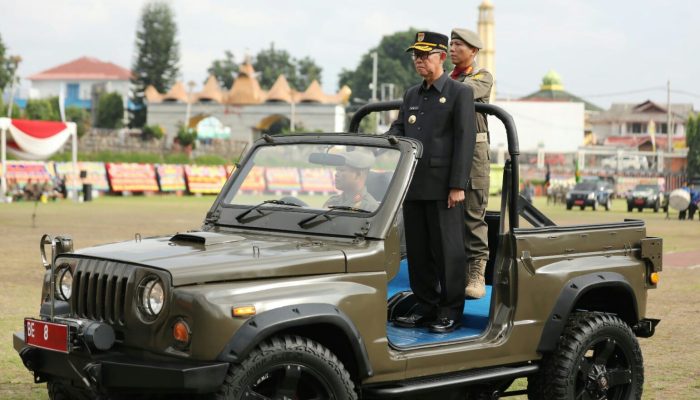 Jadi Irup Upacara HUT Satpol PP dan Satlinmas, Sekdaprov Lampung Tekankan 3 Poin Penting