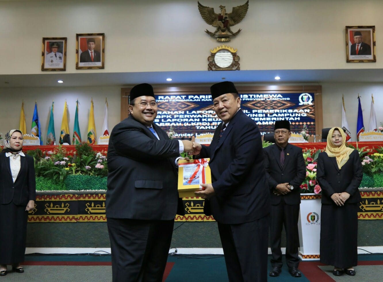 Pemerintah Provinsi Lampung kembali meraih opini Wajar Tanpa Pengecualian (WTP) untuk kali ke-10 dari BPK || Foto: Adpim Pemprov Lampung