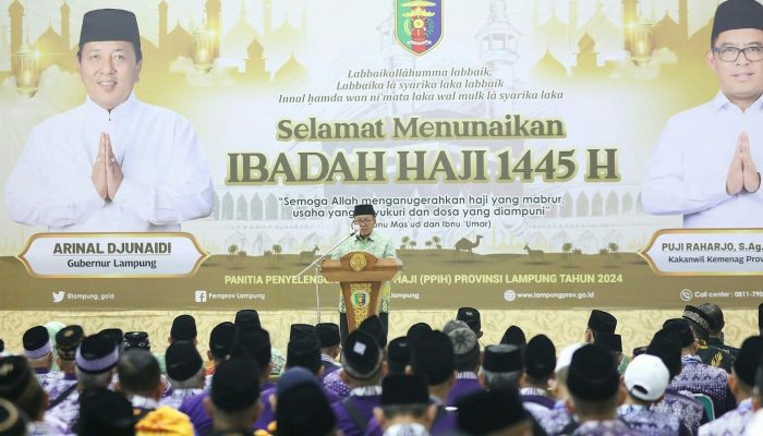 Gubernur Arinal Lepas 393 Calon Haji Pertama Lampung 2024