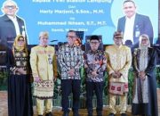 Sekdaprov Lampung Fahrizal Darminto menghadiri Marketing Gathering TVRI Lampung dan Sertijab Kepala TVRI Stasiun Lampung dari Herly Marjoni kepada Muhammad Ikhsan || Foto: Adpim Pemprov Lampung