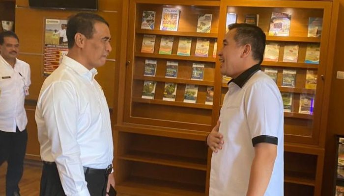 Peningkatan Areal Tanam Padi, Bupati Dendi Ramadhona Temui Menteri Pertanian