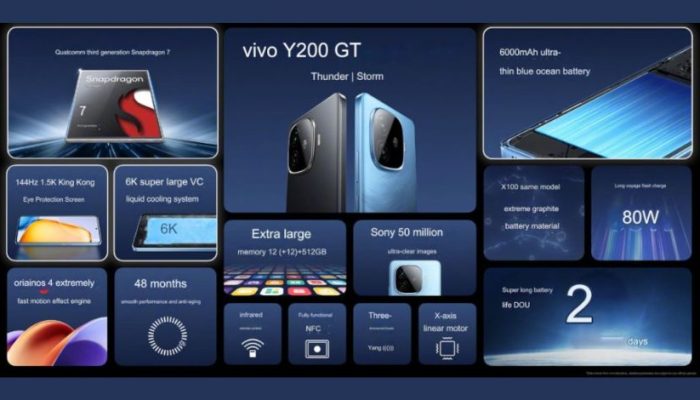 Vivo Y200 GT: Harga, Fitur & Spesifikasi