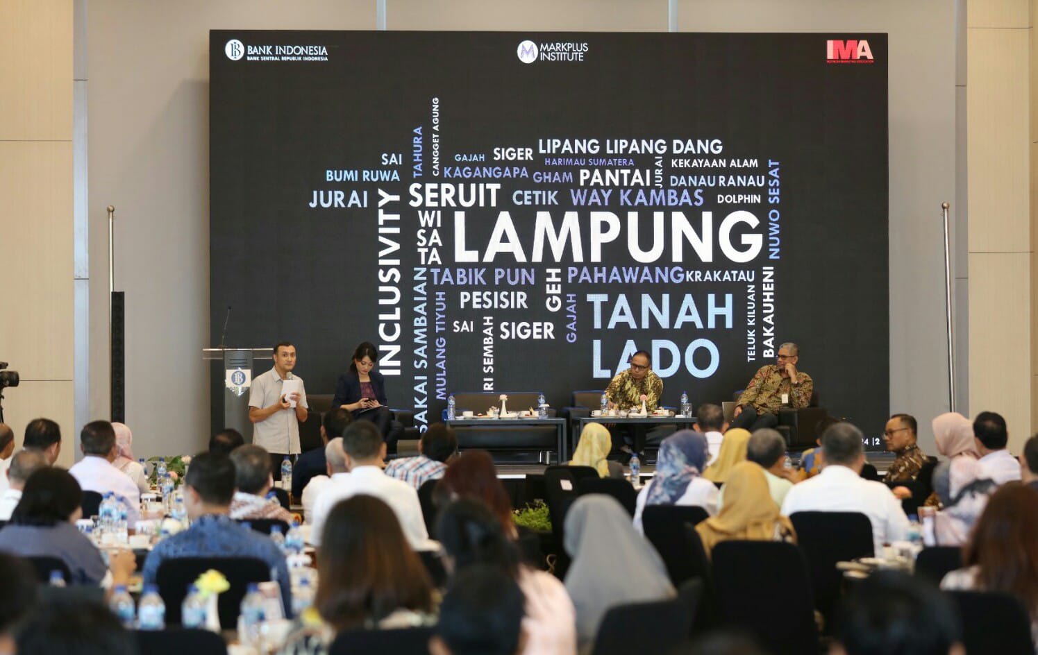 Suasana kegiatan Diseminasi Laporan Perekonomian Provinsi (LPP) Lampung Triwulan I 2024 di Grand Mercure Lampung, Bandar Lampung || Foto: Adpim Pemprov Lampung