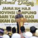 Pj. Gubernur Lampung Samsudin menyambut kedatangan Jemaah Haji Kloter 3 JKG atau Kloter Pertama Provinsi Lampung Tahun 2024 di Gedung Madinatul Hujjaj Asrama Haji Provinsi Lampung || Foto: Adpim Pemprov Lampung