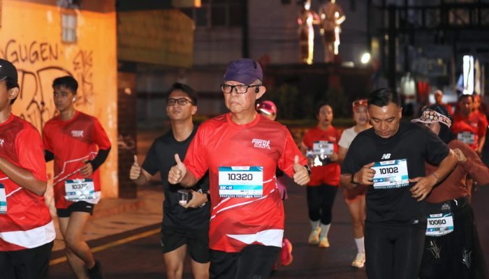 Sekdaprov Lampung Lepas Peserta Krakatau PSMTI Run 2024