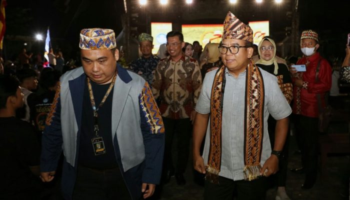 Pj Gubernur Samsudin Buka Festival Musik Tradisi Indonesia Recaka Musik Lampung