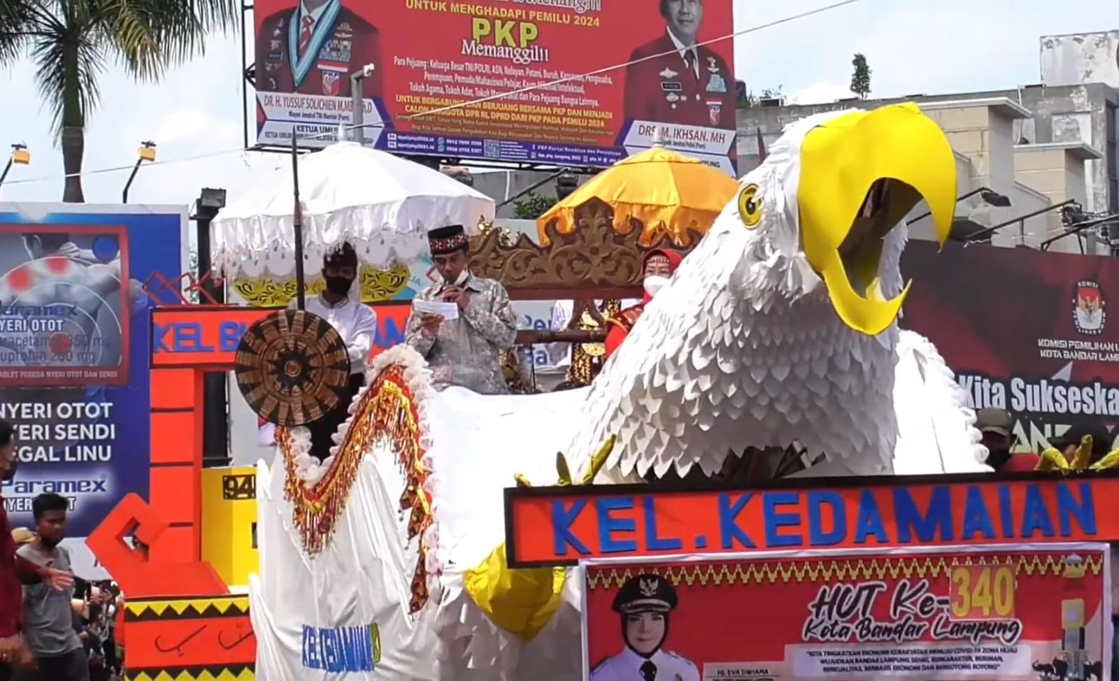 Pawai Budaya dan Pawai Kendaraan Hias akan kembali digelar sebagai rangkaian agenda memperingati HUT Bandar Lampung ke 342 || Foto: 5W1HINDONESIA.ID
