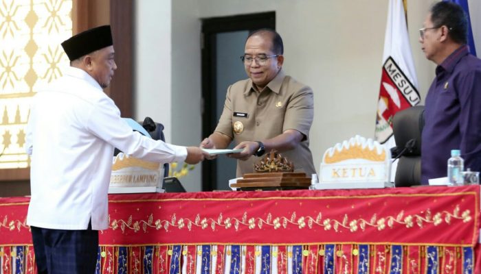 Pemprov Lampung dan DPRD Setujui Raperda RPJPD Tahun 2025- 2045