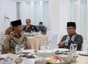 Pj. Gubernur Lampung Samsudin menerima kunjungan silaturahmi Pimpinan Wilayah Muhammadiyah Provinsi Lampung di Mahan Agung || Foto: Adpim Pemprov Lampung