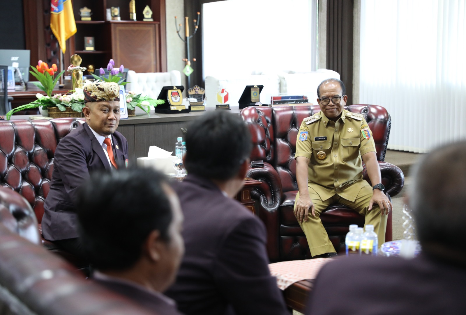 Pj. Gubernur Lampung Samsudin menerima kunjungan jajaran pengurus Persatuan Perawat Nasional Indonesia (PPNI) Provinsi Lampung || Foto: Adpim Pemprov Lampung