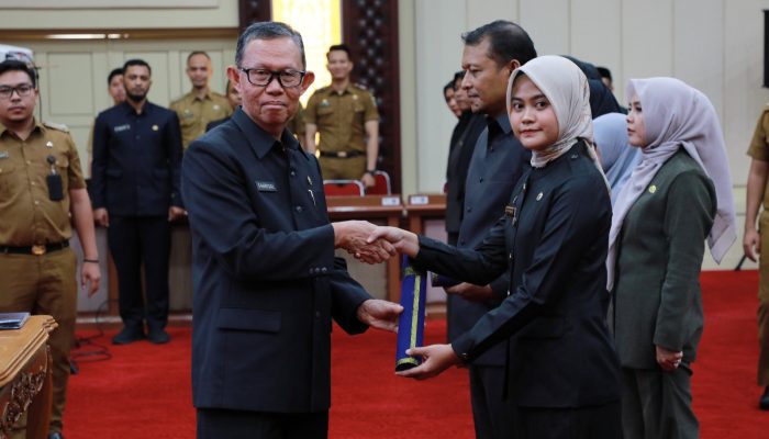 Sekdaprov Lampung Lantik 23 Pejabat Fungsional