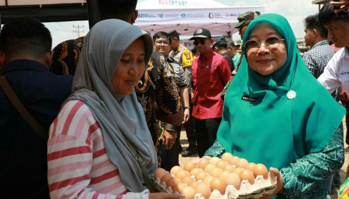 Pj Gubernur Samsudin Pantau Bahan Kebutuhan Pokok di Pasar Kawasan Transmigrasi Mandiri Mesuji