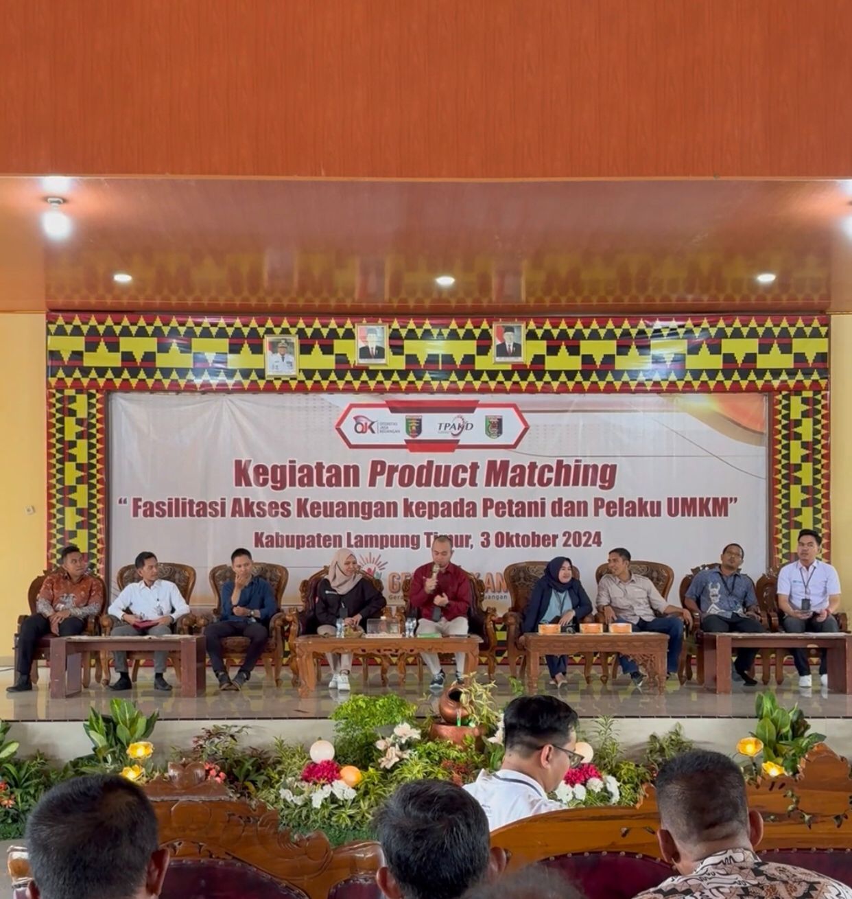 OJK bersama dengan Tim Percepatan Akses Keuangan Daerah (TPAKD) dan Pemerintah Kabupaten Lampung Timur menggelar kegiatan Product Matching || Foto: OJK Provinsi Lampung