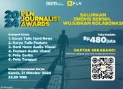 Berhadiah Total Rp 480 Juta, Waktu Pendaftaran PLN Journalist Award 2024 Masih Dua Pekan Lagi