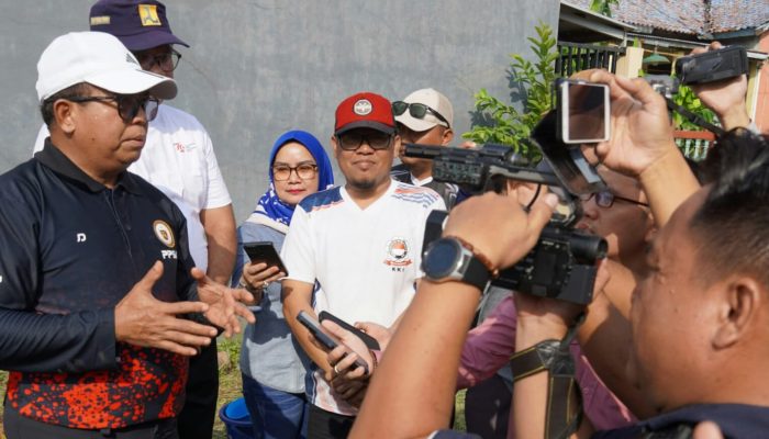 Pj Gubernur Lampung Tinjau Lokasi Rawan Banjir di Rajabasa