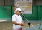 Pj Gubernur Samsudin Buka Pertandingan Tenis Persahabatan antara Tim Pemprov Lampung dengan Tim Universitas Indonesia