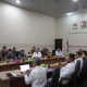 Staf Ahli Bidang Ekonomi, Keuangan dan Pembangunan, Zainal Abidin, mengikuti Rapat Koordinasi Pengendalian Inflasi Daerah secara virtual, di Ruang Command Center Lt.II Dinas Kominfotik Provinsi Lampung || Foto: Dinas Kominfotik Provinsi Lampung