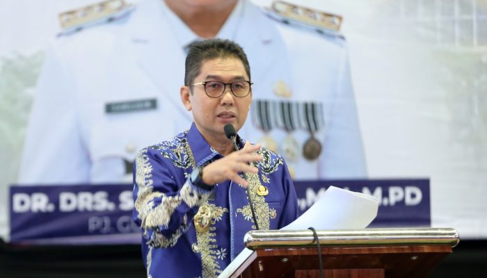 Pj Sekdaprov Fredy SM Buka Rapat Koordinasi Satu Data Indonesia Provinsi Lampung Tahun 2024