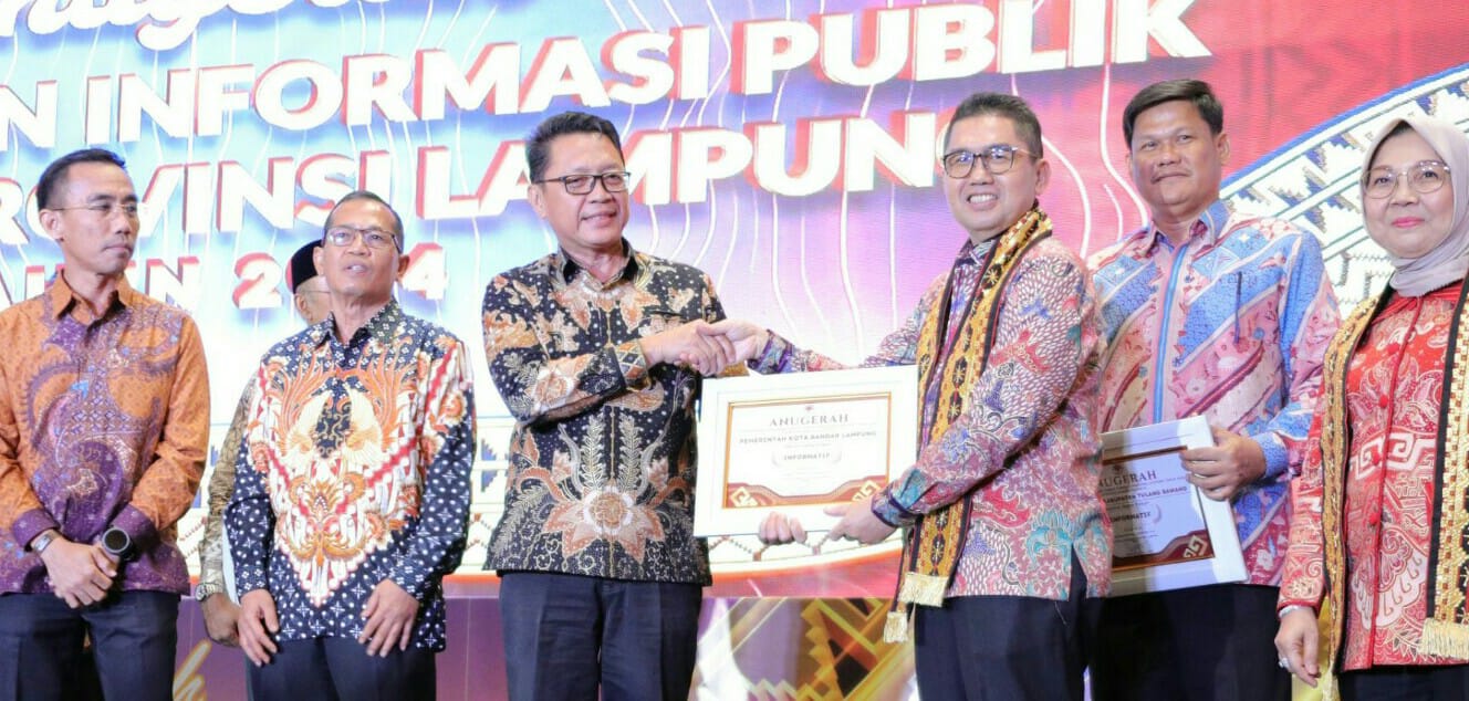 Pj. Sekdaprov Lampung Fredy saat menghadiri Anugerah Keterbukaan Informasi Publik Komisi Informasi Provinsi Lampung Tahun 2024 || Foto: Adpim Pemprov Lampung