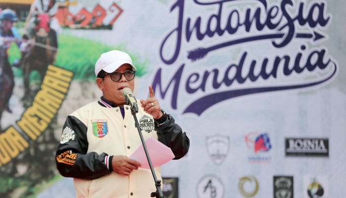 Pj Gubernur Lampung Buka Kompetisi Nasional Panahan Berkuda Piala Gubernur 2024