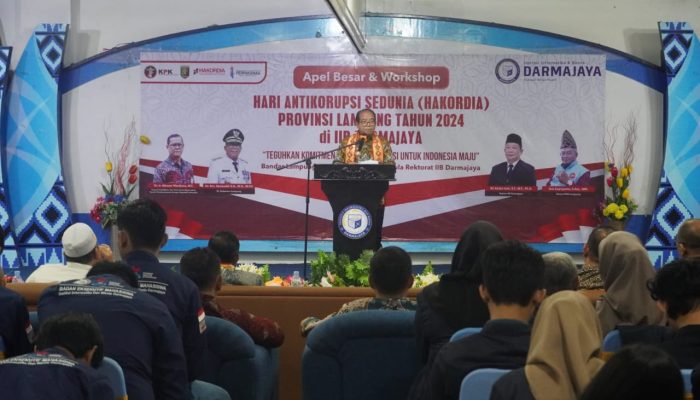 Pj Gubernur Lampung Buka Apel Besar dan Workshop Hari Antikorupsi Sedunia