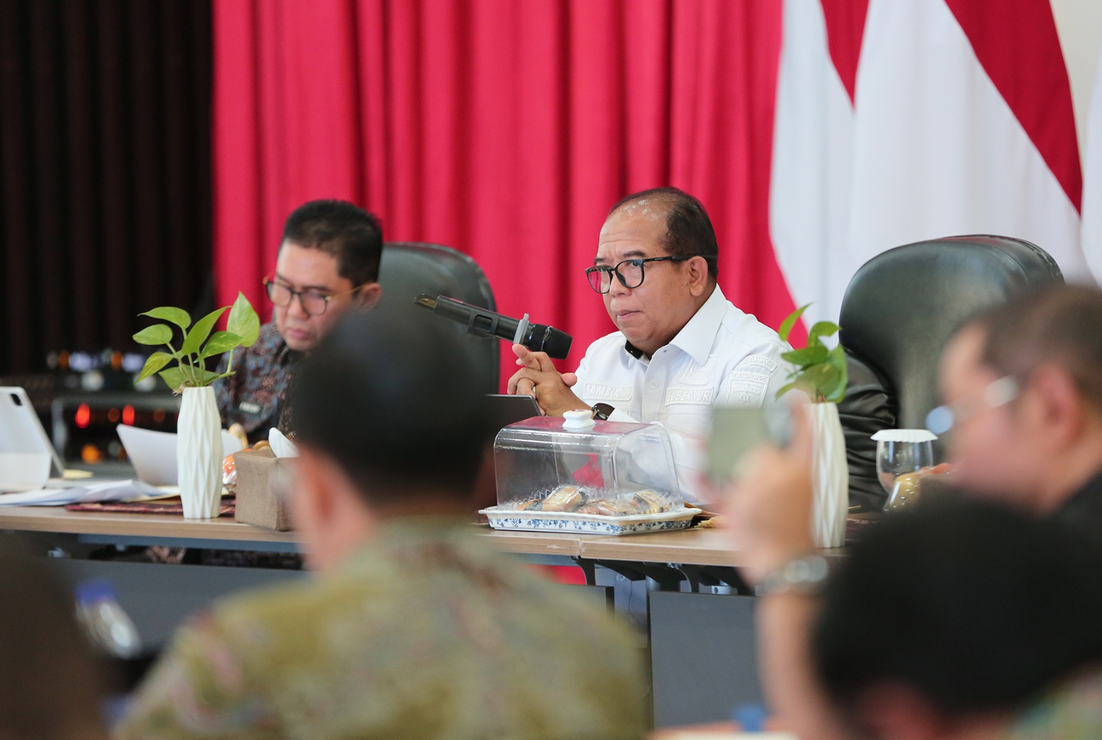 Pj. Gubernur Lampung Samsudin saat Rapat Pimpinan OPD Pemerintah Provinsi Lampung di Aula Mahan Agung, Rumah Dinas Gubernur Lampung || Foto: Adpim Pemprov Lampung