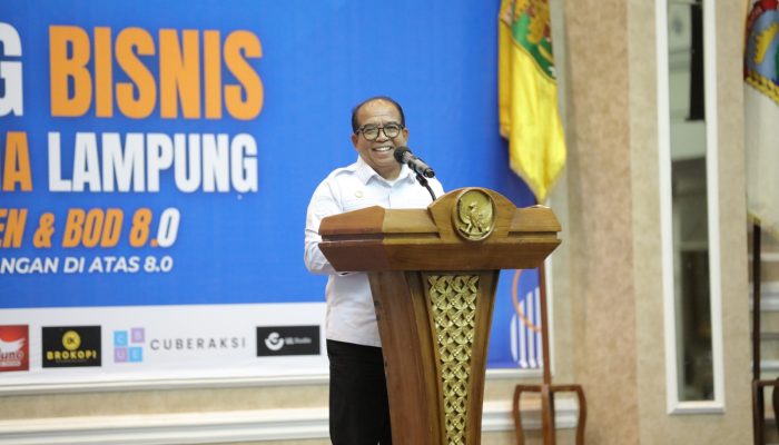 Pj Gubernur Samsudin Buka Mentoring Bisnis Temu Pengusaha Lampung