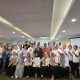 Peserta Gathering PBJT - TL PLN dan Pemda Se-Provinsi Lampung Berfoto bersama usai pelaksanaan kegiatan di Ballroom Hotel Swisbell Bandar Lampung || Foto: Dok. PLN UID Lampung