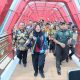 Walikota Eva Dwiana bersama Forkompimda berkeliling melihat JPO Siger Milenial usai meresmikan || Foto: 5W1HINDONESIA.ID