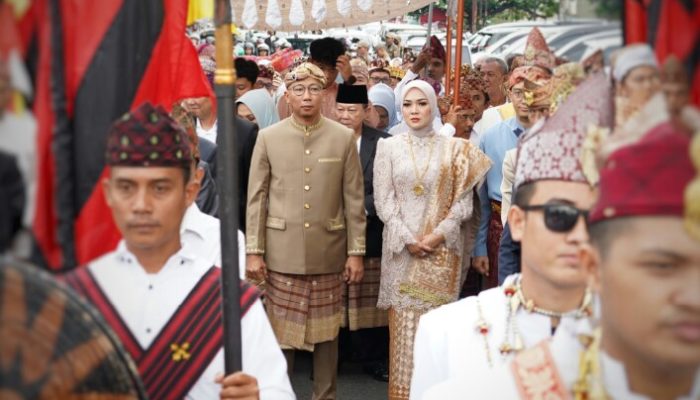Gubernur Lampung Resmi Tempati Mahan Agung, Gelar Prosesi Adat Ngantak Gubernur Buka Belangan