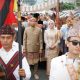 Digelarnya acara adat Ngantak Gubernur Buka Belangan menandai Gubernur Lampung, Rahmat Mirzani Djausal, bersama istri, resmi menempati Rumah Dinas Gubernur Mahan Agung || Foto: Dinas Kominfotik Provinsi Lampung