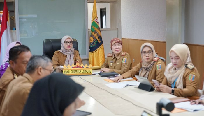 Diikuti 15 Kabupaten/Kota se-Provinsi Lampung, Wagub Jihan Pimpin Rakor Akselerasi Penuntasan Pengelolaan Sampah