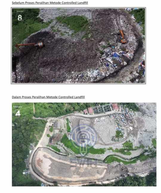 Wajah baru TPA bakung menggunakan metode pengolahan Controlled Landfill || Foto: Dok. Prokopim