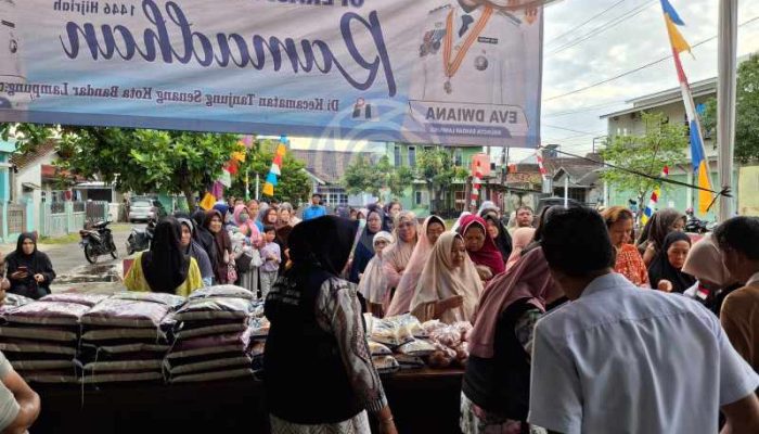 Pasar Murah Bandar Lampung Tahap Kedua Hadir, Emak-emak Borong Sembako Murah