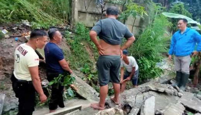 Dinas PU Bandar Lampung Perbaiki Talud Jebol di Jalan Titayasa