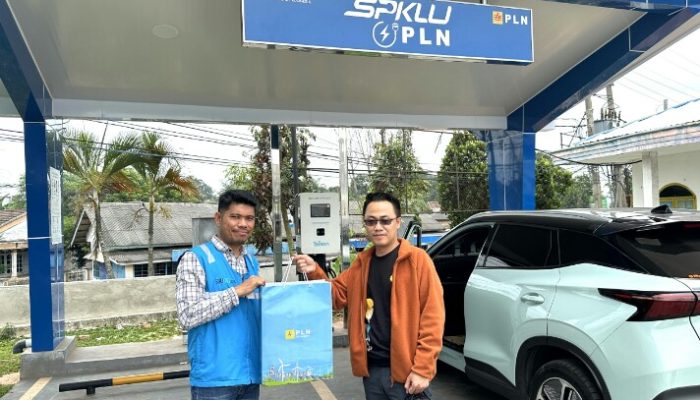 SPKLU PLN di Lampung Utara Siap Layani Pengguna Kendaraan Listrik, Begini Kata Pemudik!