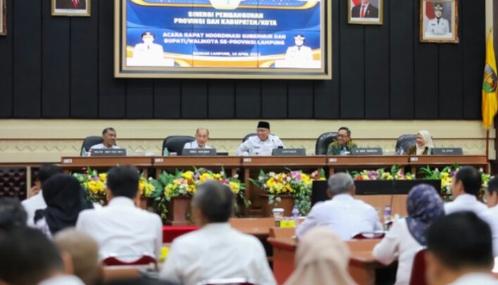 Perkuat Sinergi, Gubernur Mirza Gelar Rakor Bersama Bupati/Walikota se-Provinsi Lampung